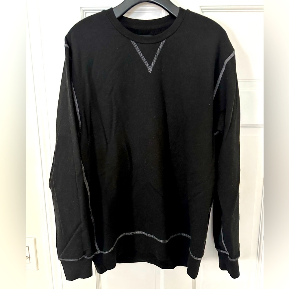 Goodlife Men’s Crew Sweatshirt. Black. Large